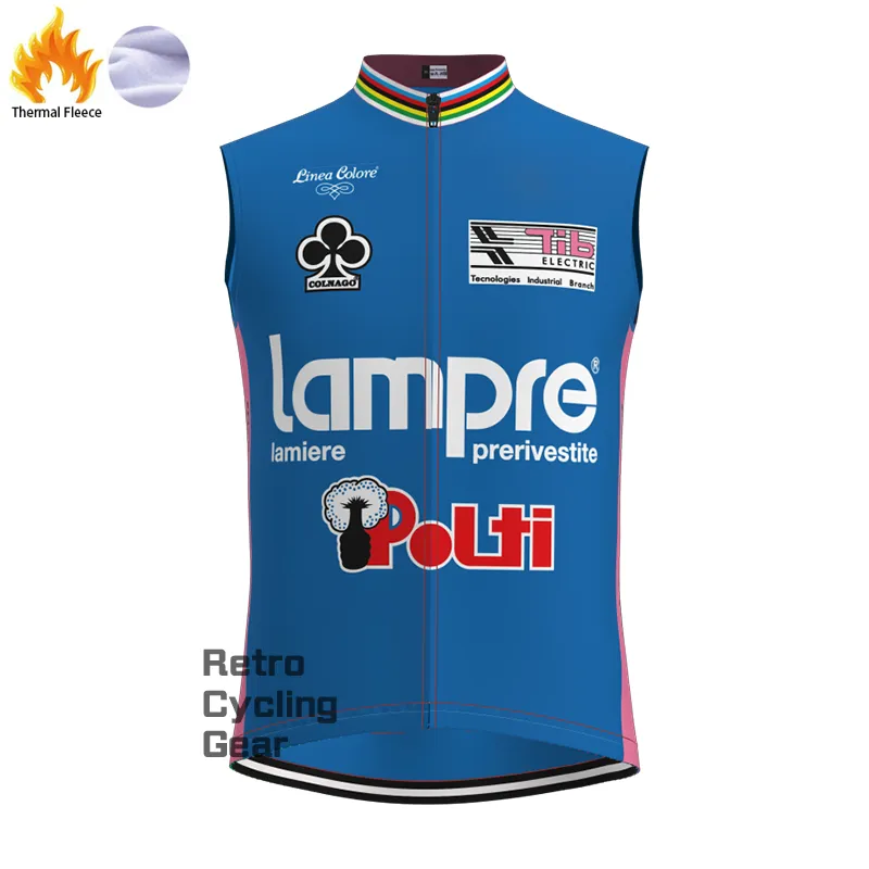2013 lampre Fleece Retro Long Cycling Kits