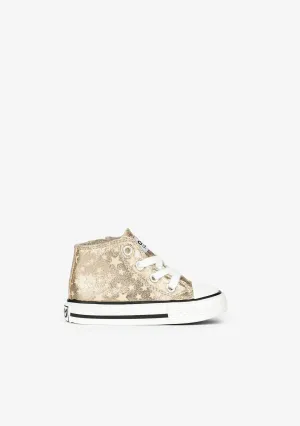 Baby's Platinum Glows in the Dark Hi-Top Sneakers