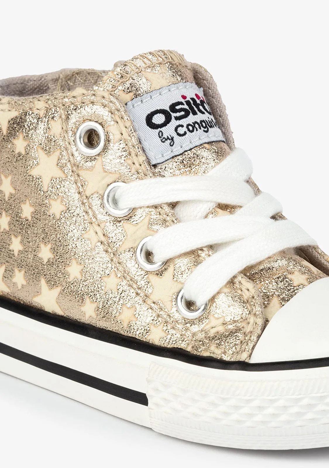 Baby's Platinum Glows in the Dark Hi-Top Sneakers