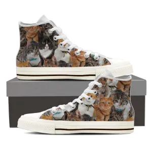 Cats Canvas High Top Shoes Womens