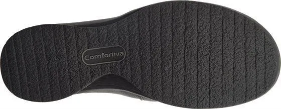 Comfortiva Women's Florian Black Size 8.5 Italian Leather Slip-On Shoes