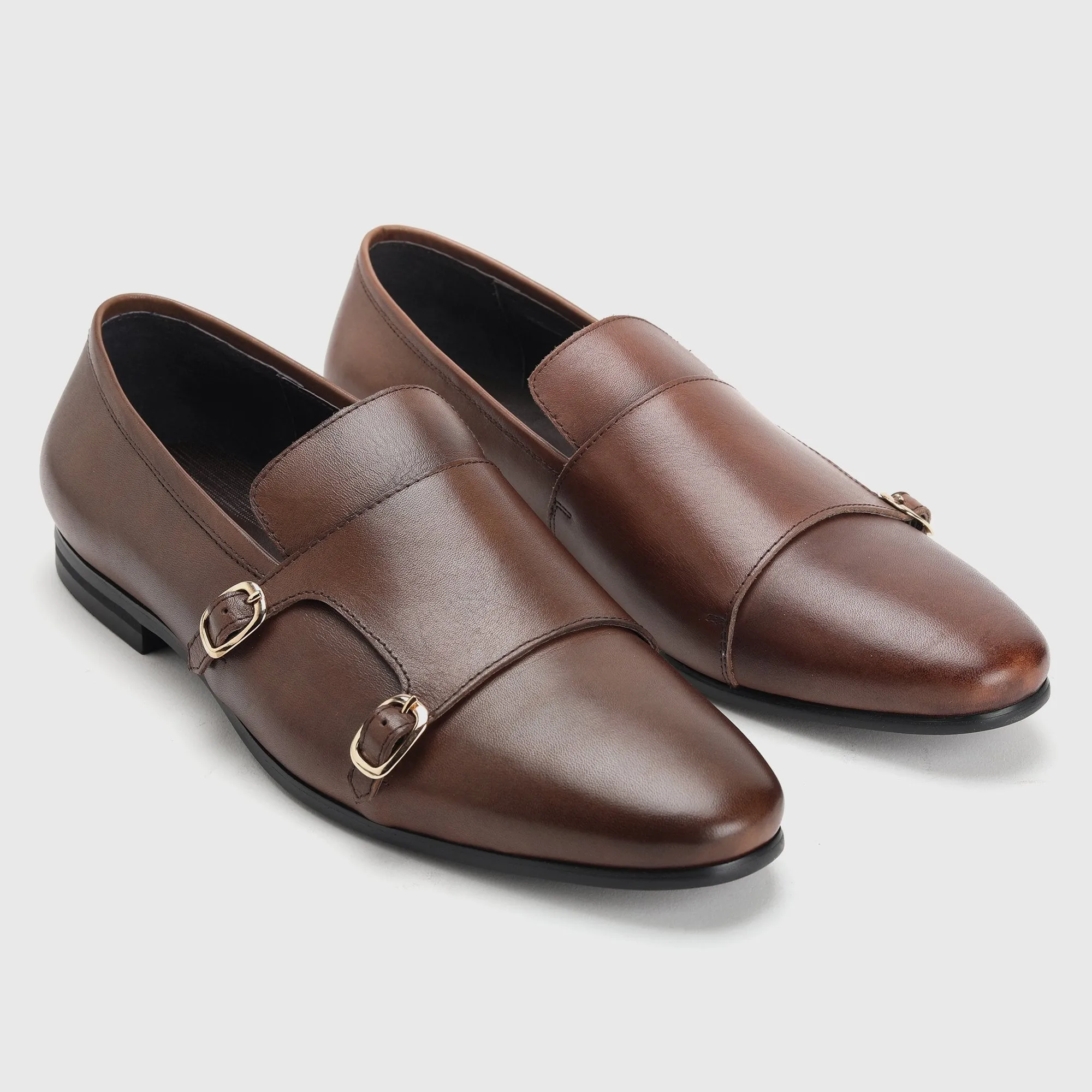 Double Buckle Low Cut Monk