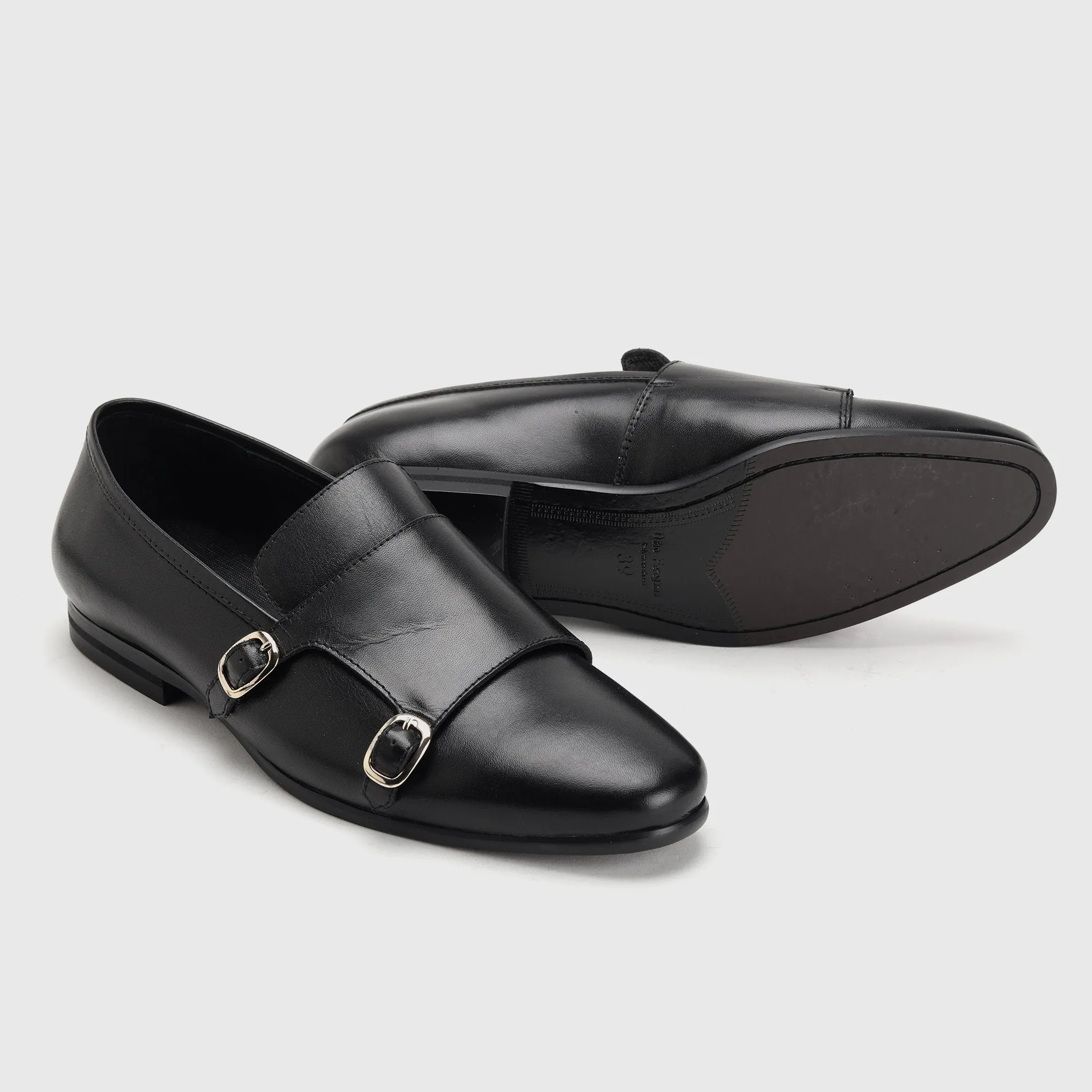 Double Buckle Low Cut Monk