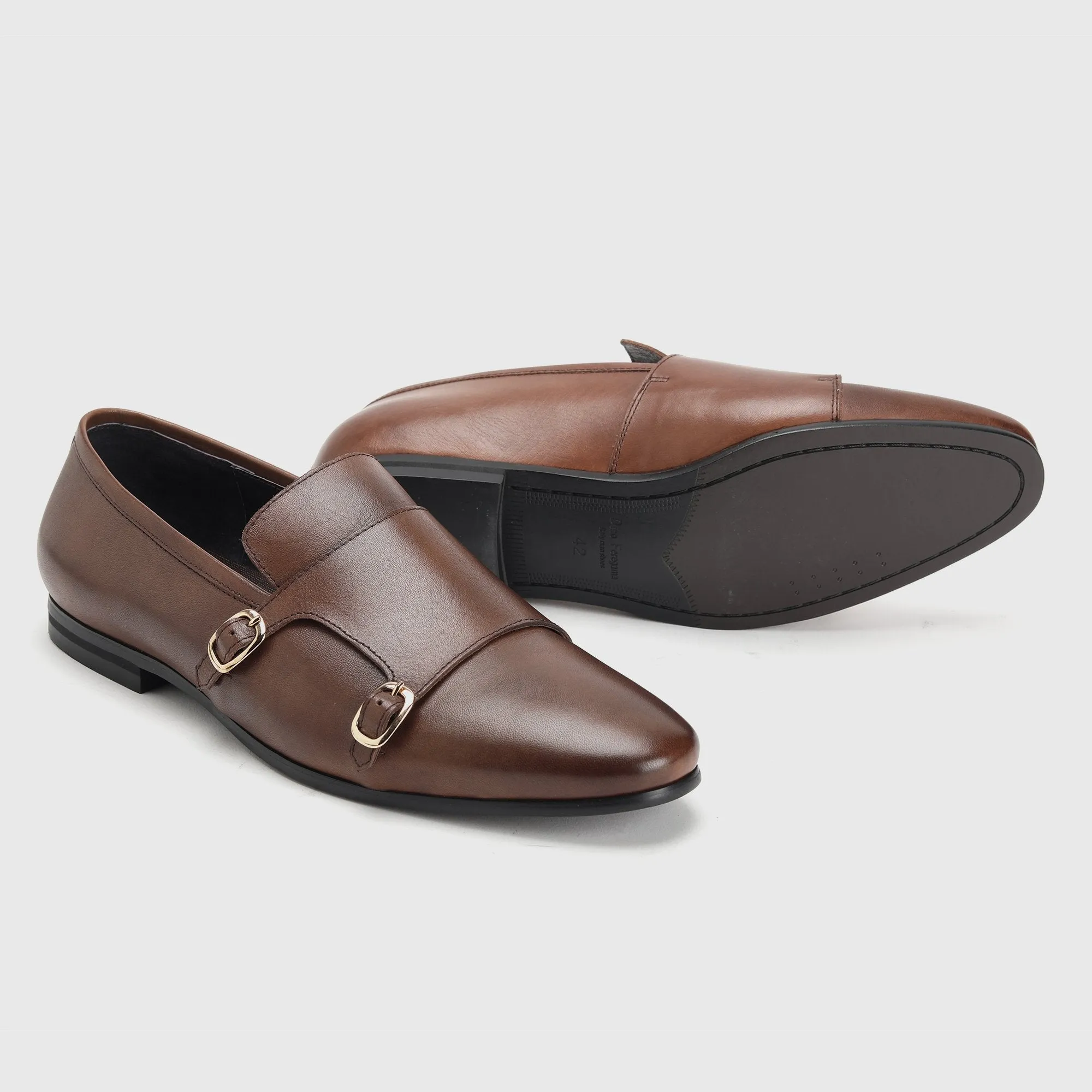 Double Buckle Low Cut Monk