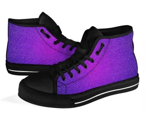 High Top Sneakers - Purple Ombre | Custom High Top Shoes, Patterned High Top Sneakers, High Top Sneakers for Women, Unisex Shoes
