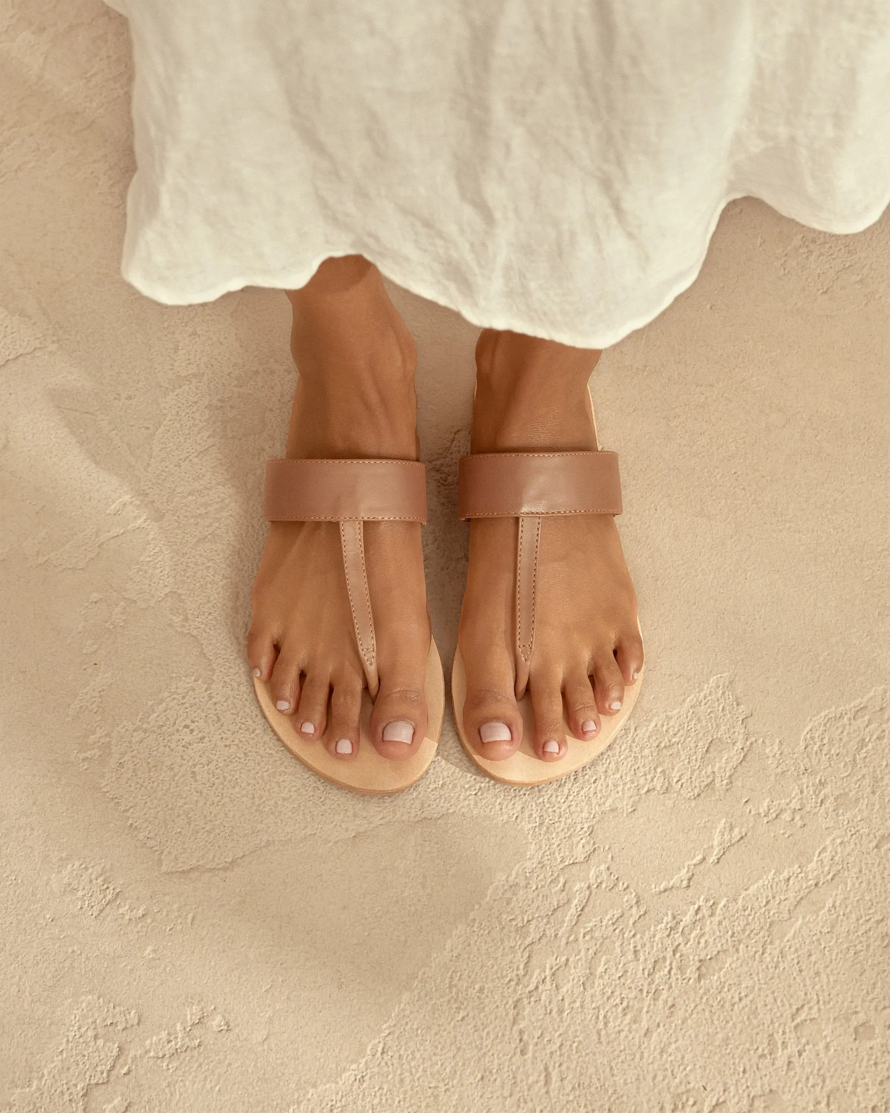 Leather Sandals - V49Y0 - Canyon Tan