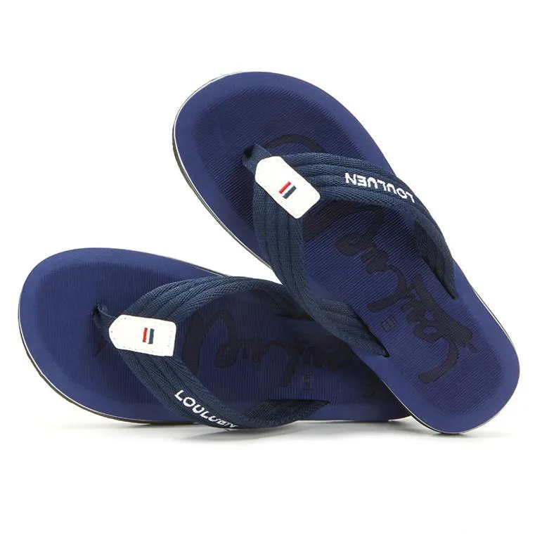 Men's flat comfy walking flip flops soft sole clip toe slides
