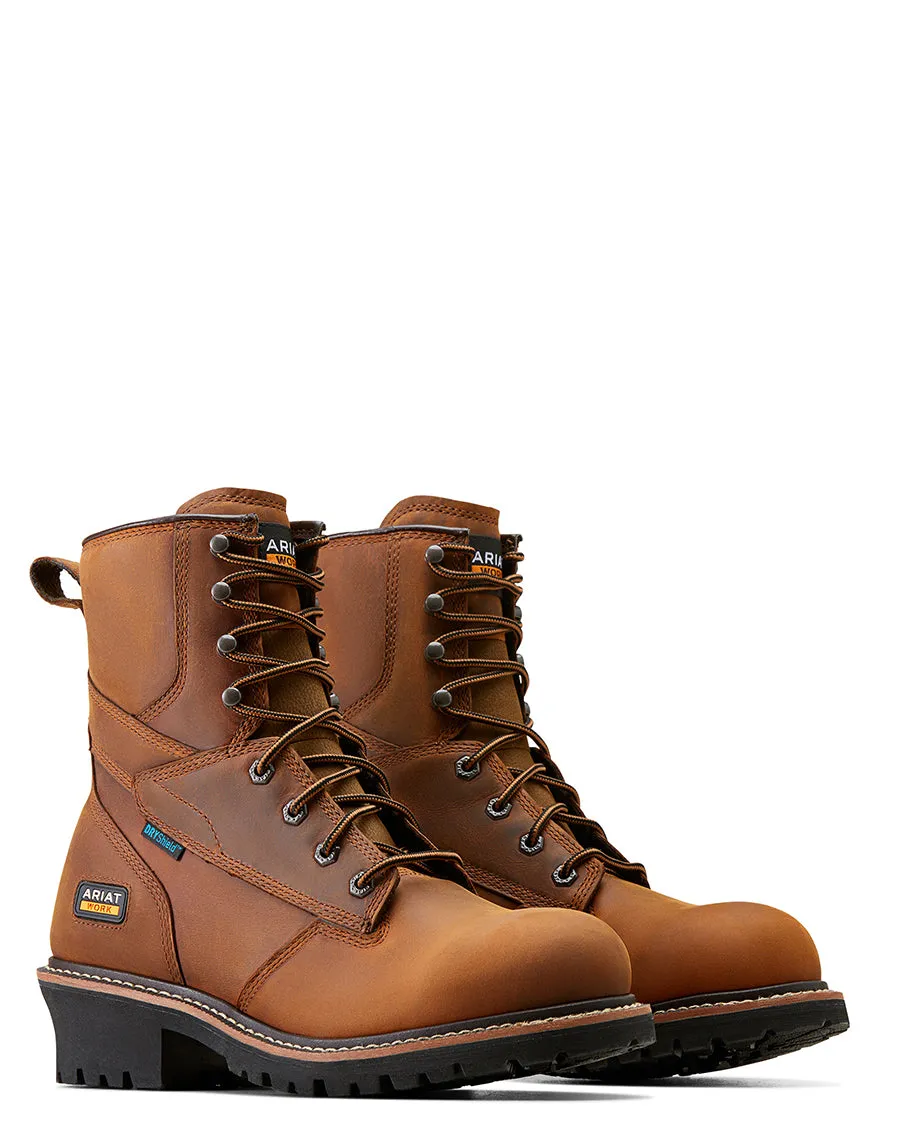 Men's Logger Shock Shield Waterproof Work Boots