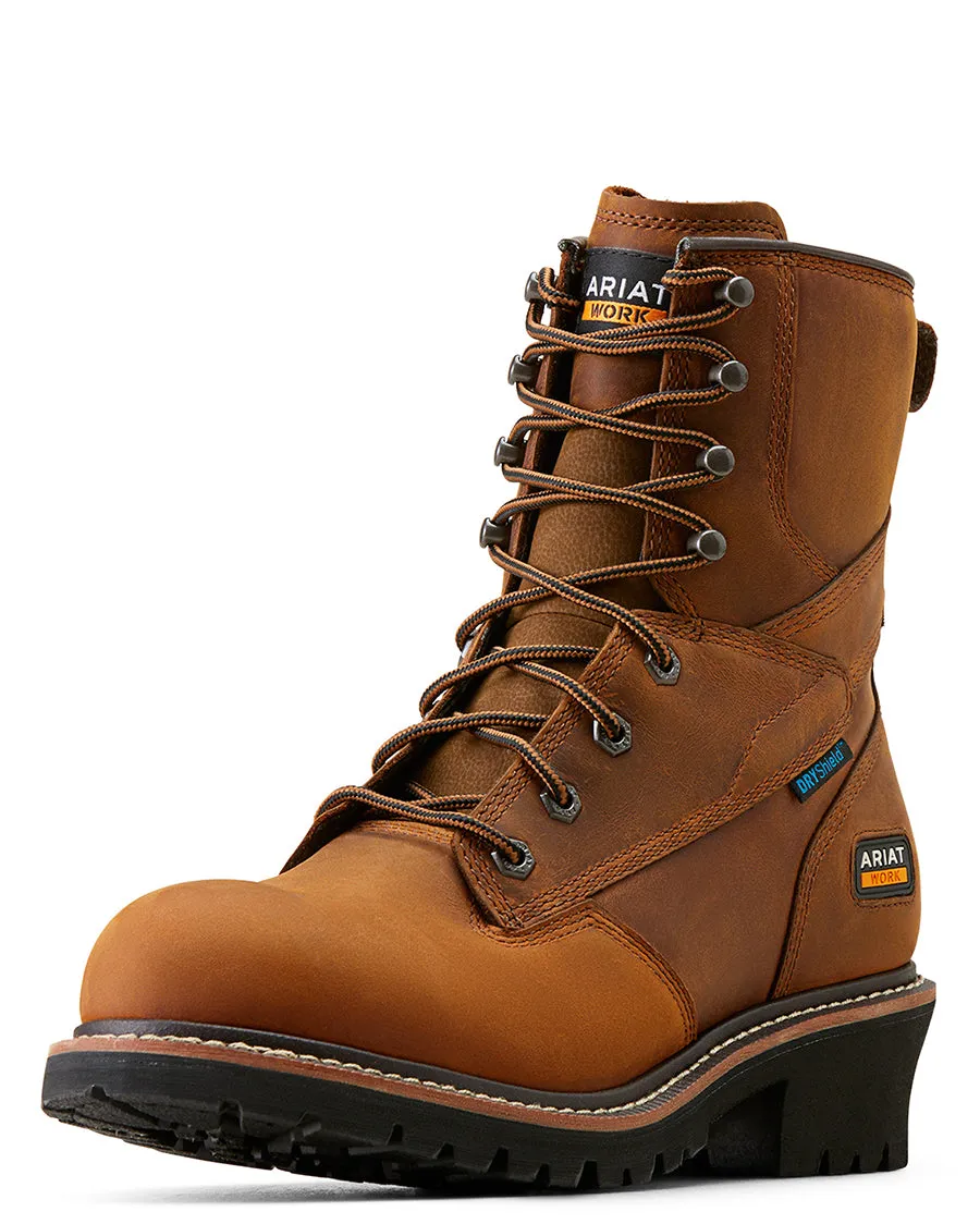 Men's Logger Shock Shield Waterproof Work Boots