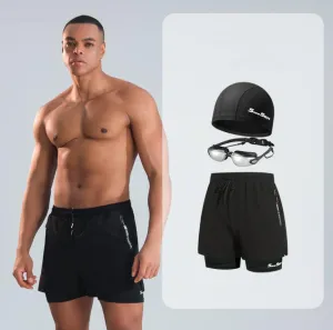 Men's Swim Trunks Quick Dry Shorts with Zipper Pockets Shorts Bathing Suits-Lou Shorts