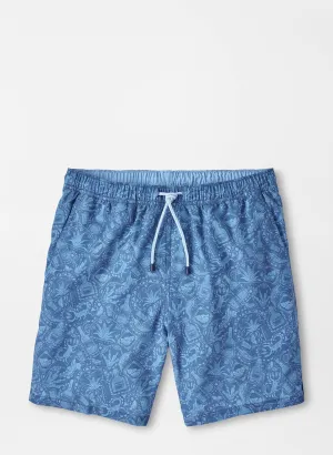 Mezcal Mayhem Swim Trunk - Moon Blue