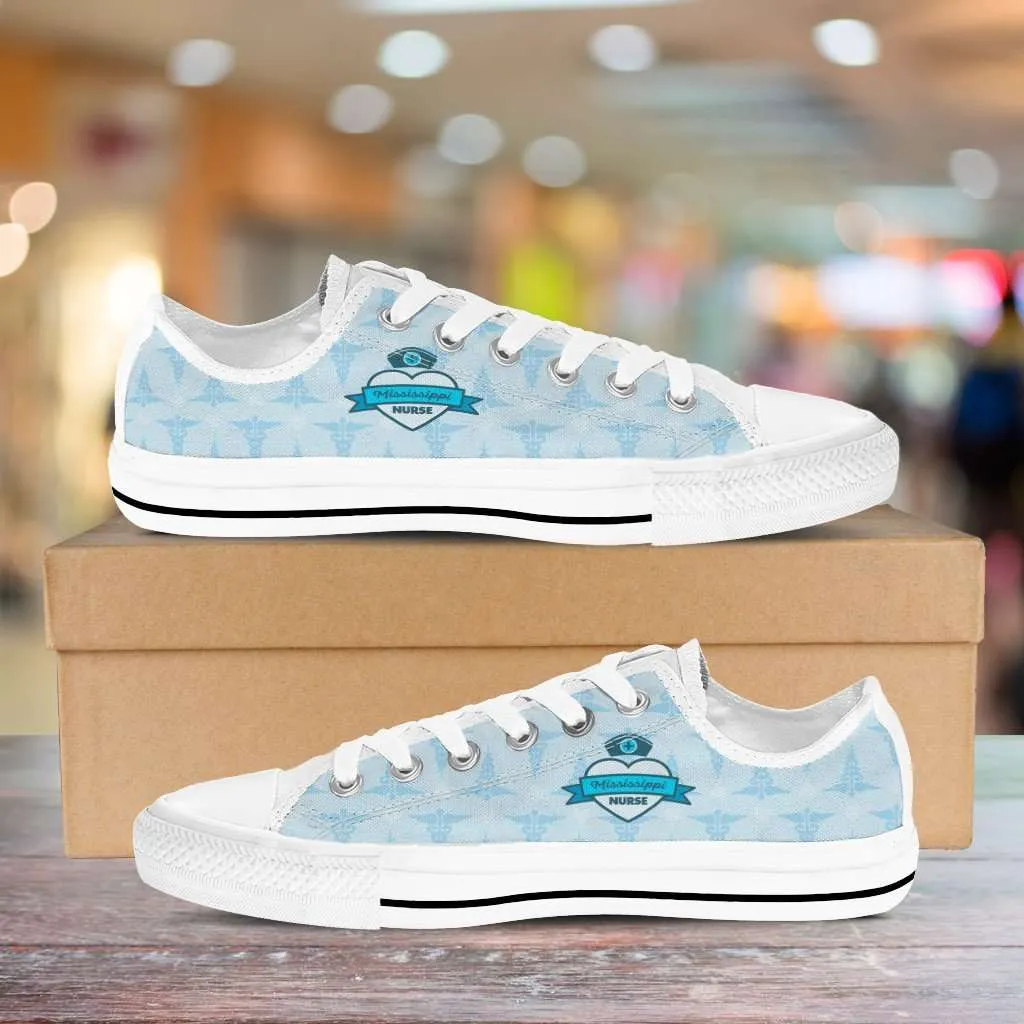 Mississippi Nurse Classic Canvas Tennis Shoes
