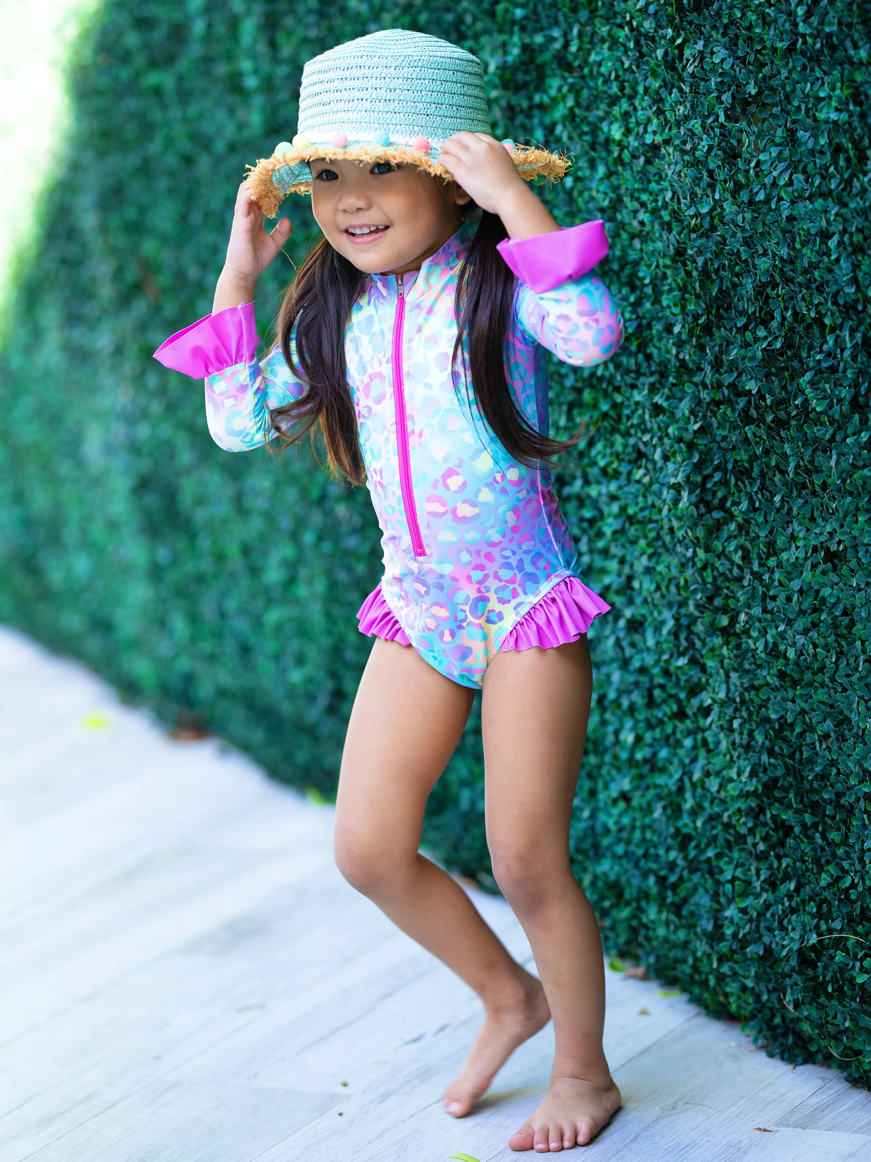 Neon Leopard Diva One Piece Swimsuit