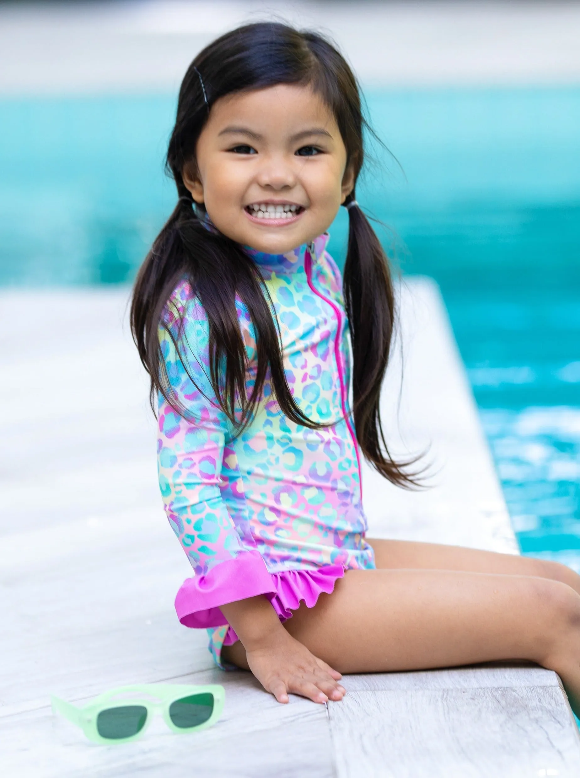Neon Leopard Diva One Piece Swimsuit