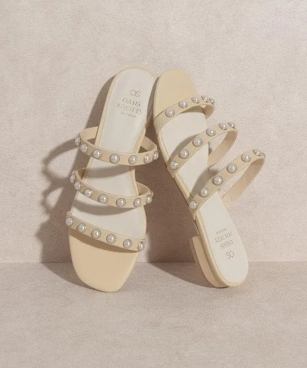 OASIS SOCIETY Valerie - Pearl Flat Sandals