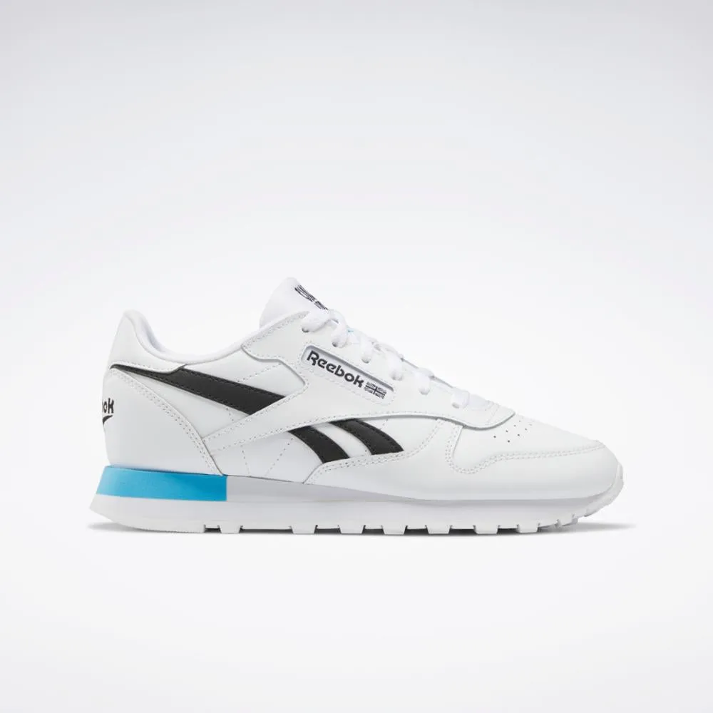 Reebok Footwear Kids Classic Leather FTWWHT/CBLACK/RADAQU