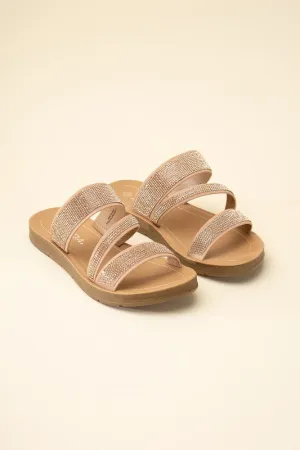 RHINESTONE STRAP SANDALS • More Colors