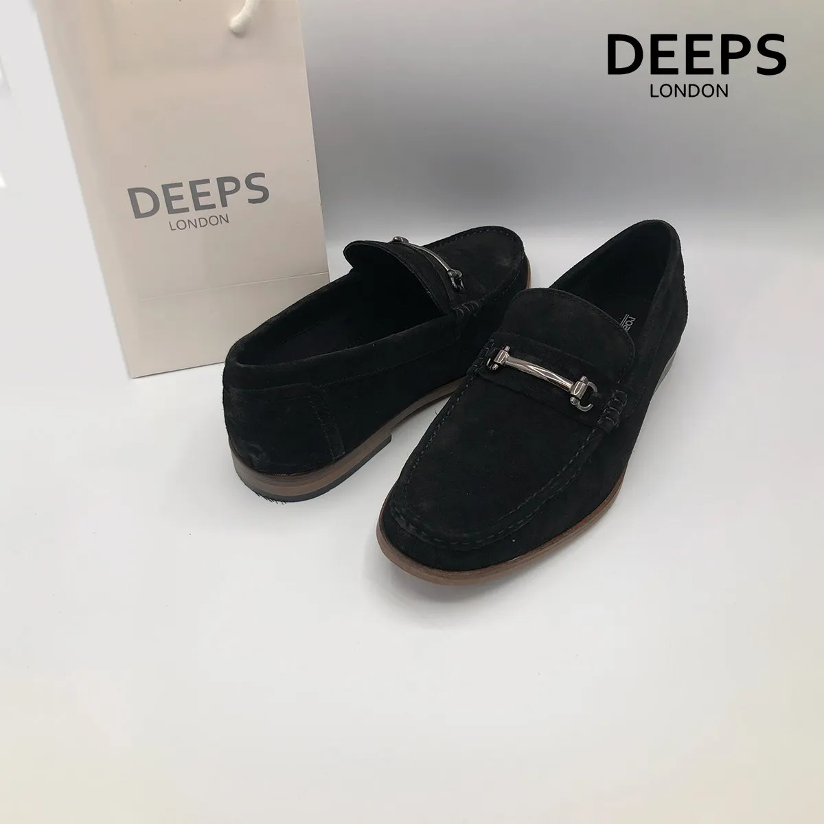ROAMERS SLIP-ON CASUAL SUEDE DRIVING SHOES NAVY