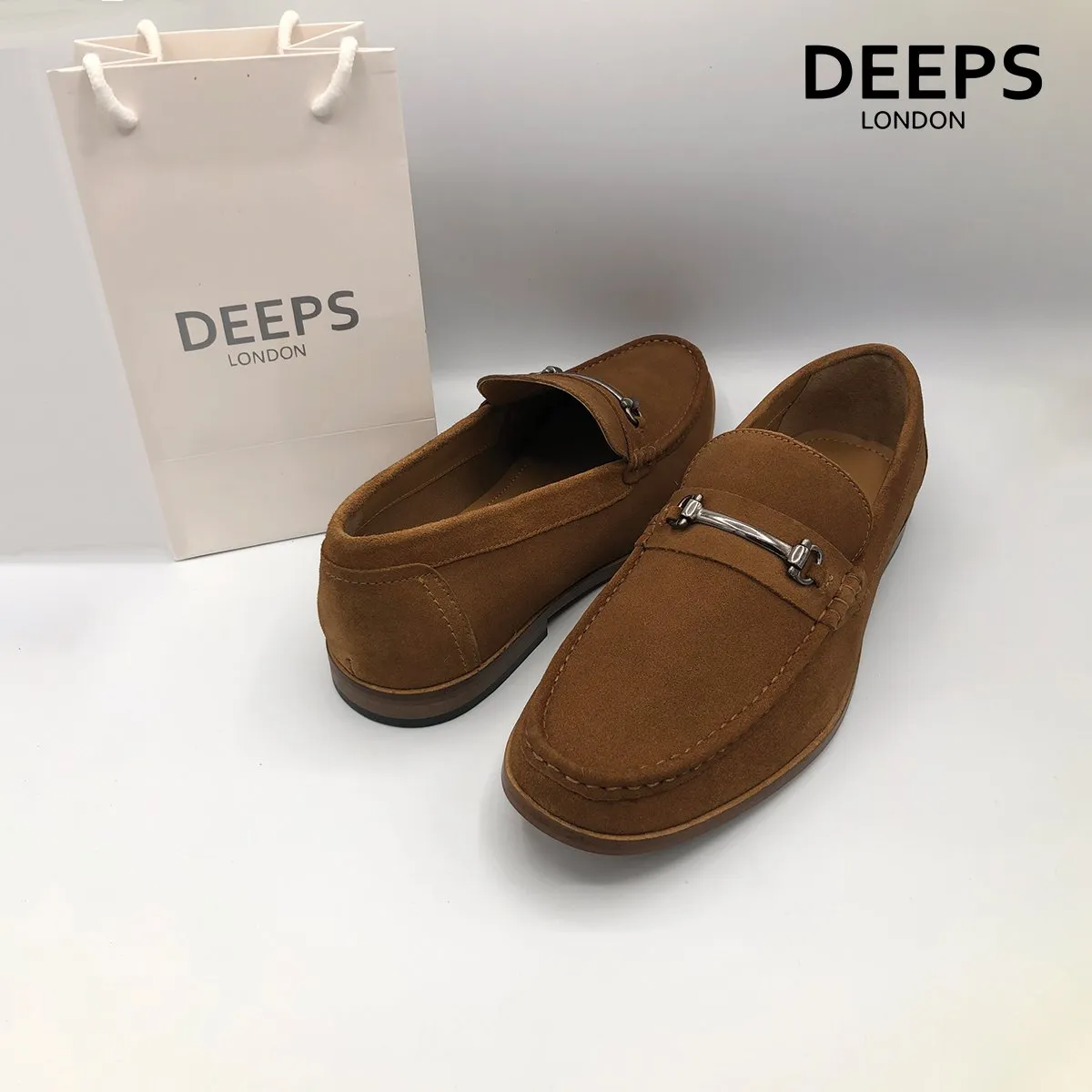 ROAMERS SLIP-ON CASUAL SUEDE DRIVING SHOES NAVY
