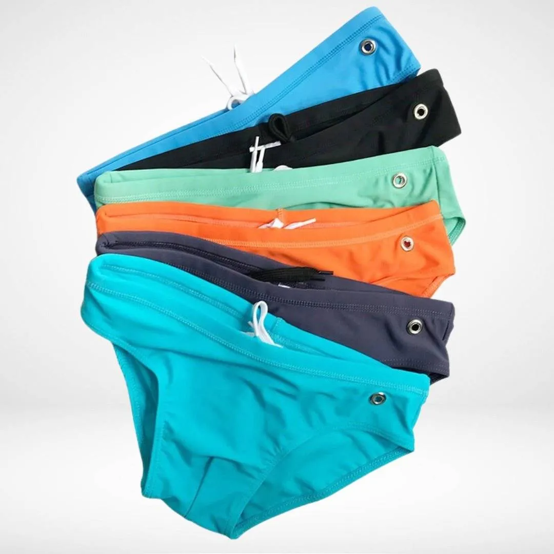 Side Eyelet Swim Briefs