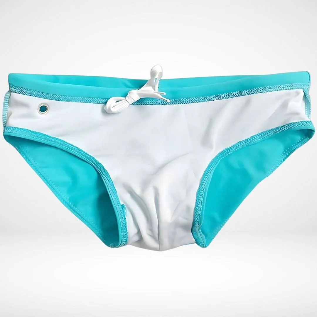 Side Eyelet Swim Briefs