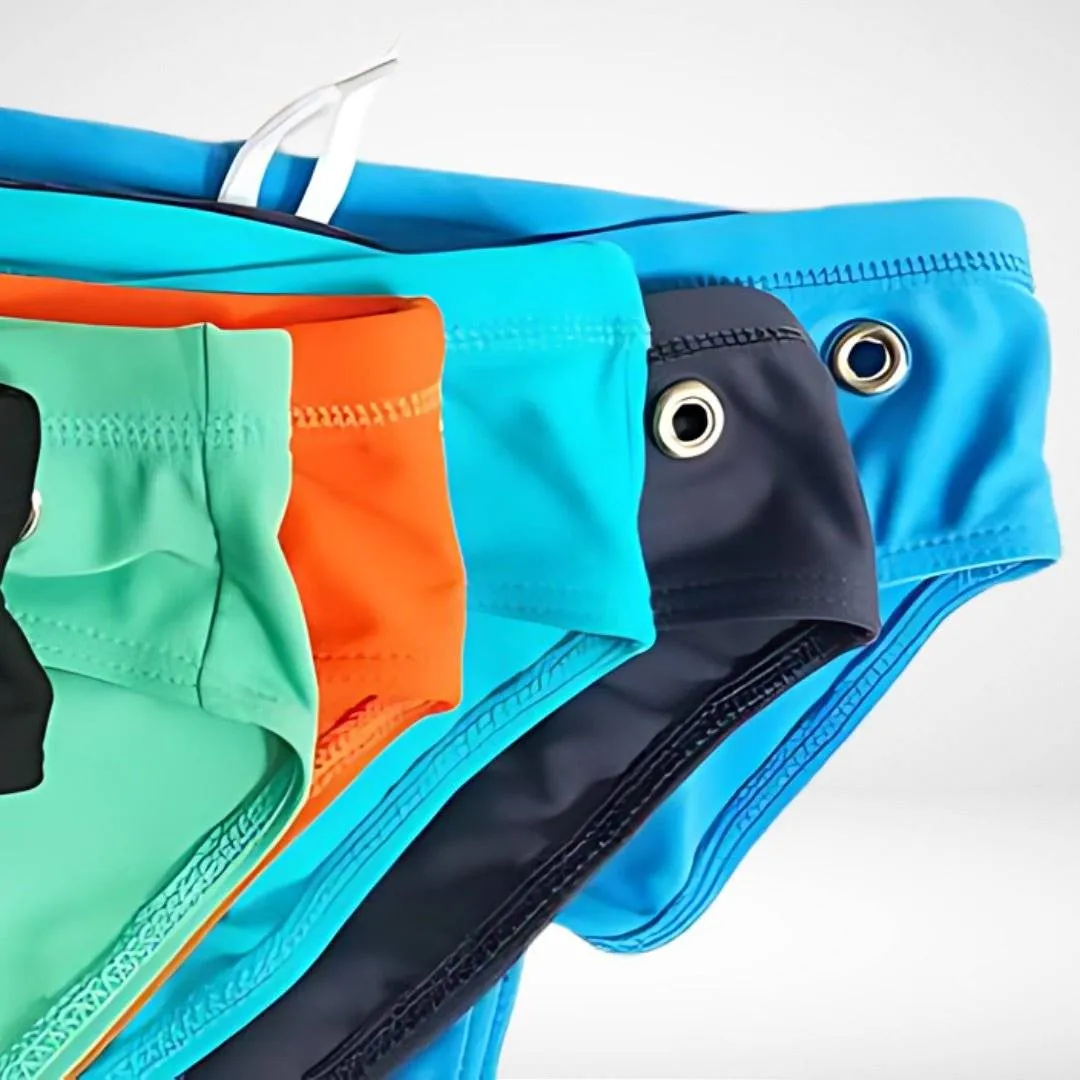 Side Eyelet Swim Briefs
