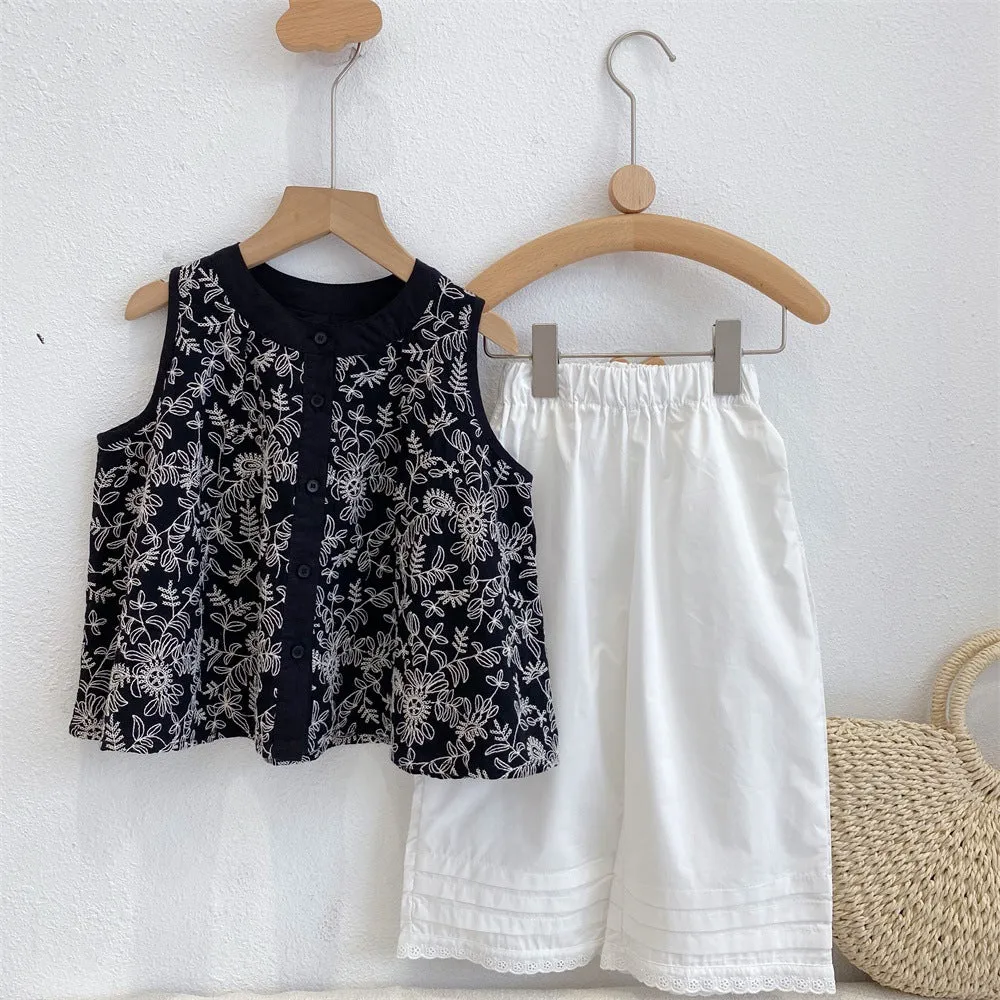 Sleeveless AOP Cotton Set