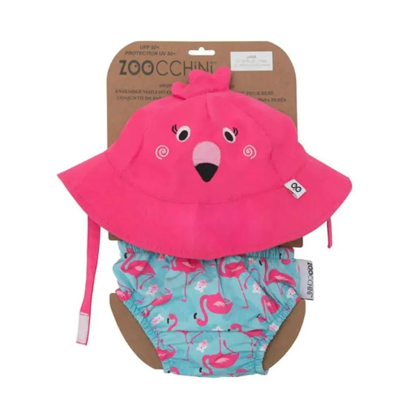 SPF 50  Baby Swim Diaper and Sun Hat Set