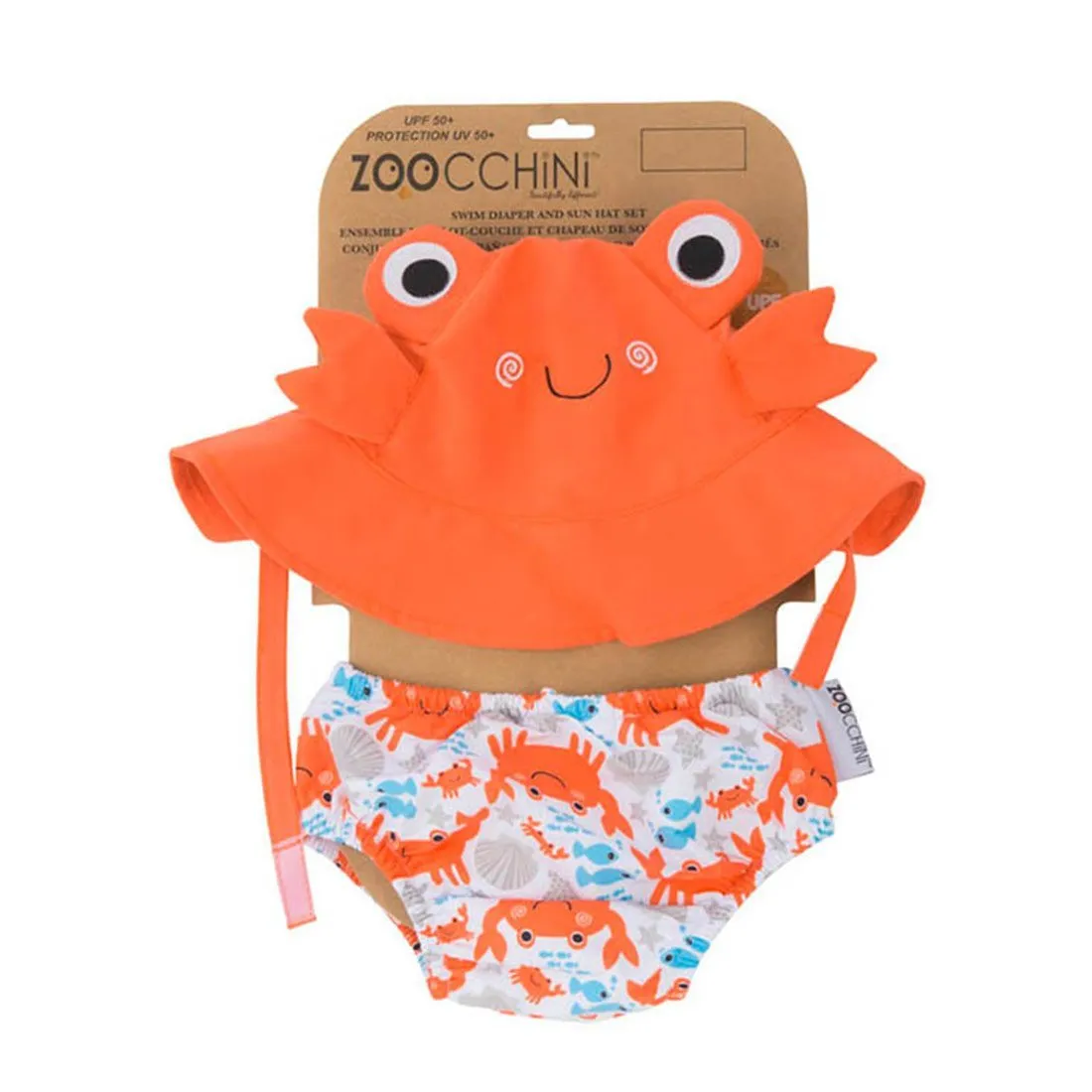 SPF 50  Baby Swim Diaper and Sun Hat Set
