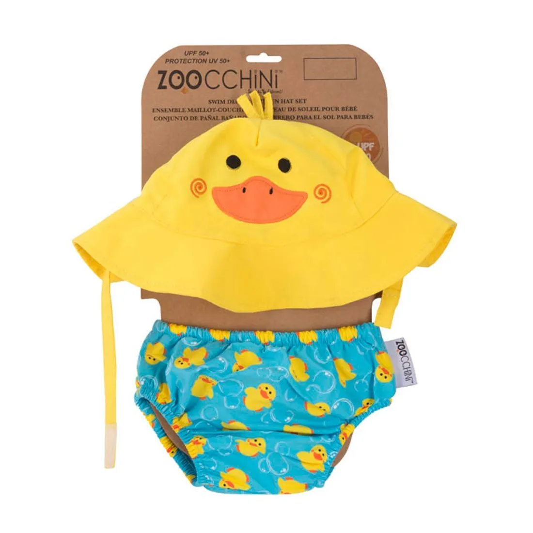 SPF 50  Baby Swim Diaper and Sun Hat Set