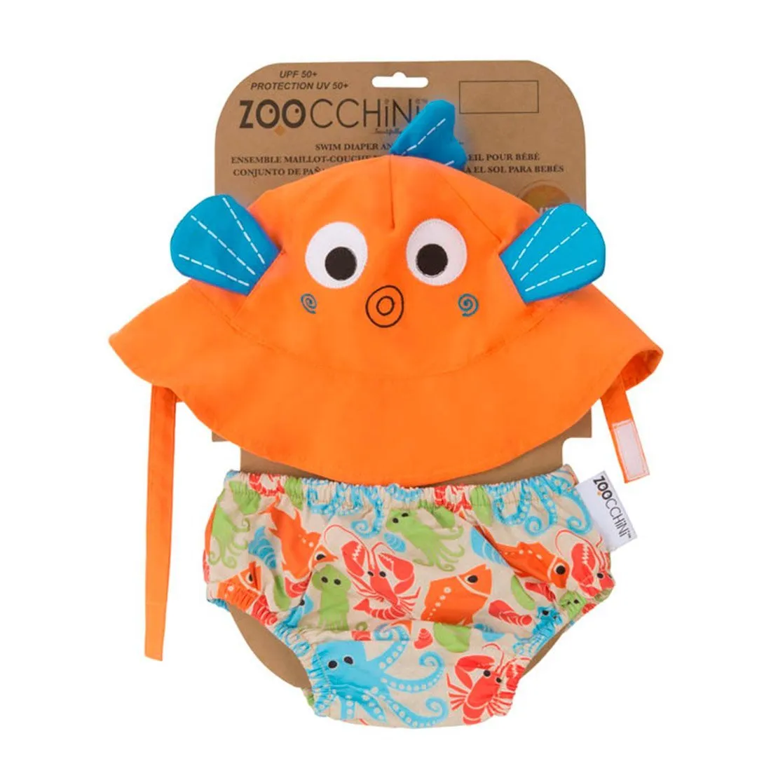 SPF 50  Baby Swim Diaper and Sun Hat Set