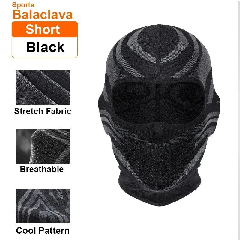 Sports Winter Thermal Cycling Face Mask Balaclava Head Cover Ski Bicycle Motocycle Windproof Soft Warm MTB Bike Hat Headwear