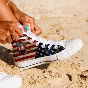 Texas Strong Canvas High Top Shoes