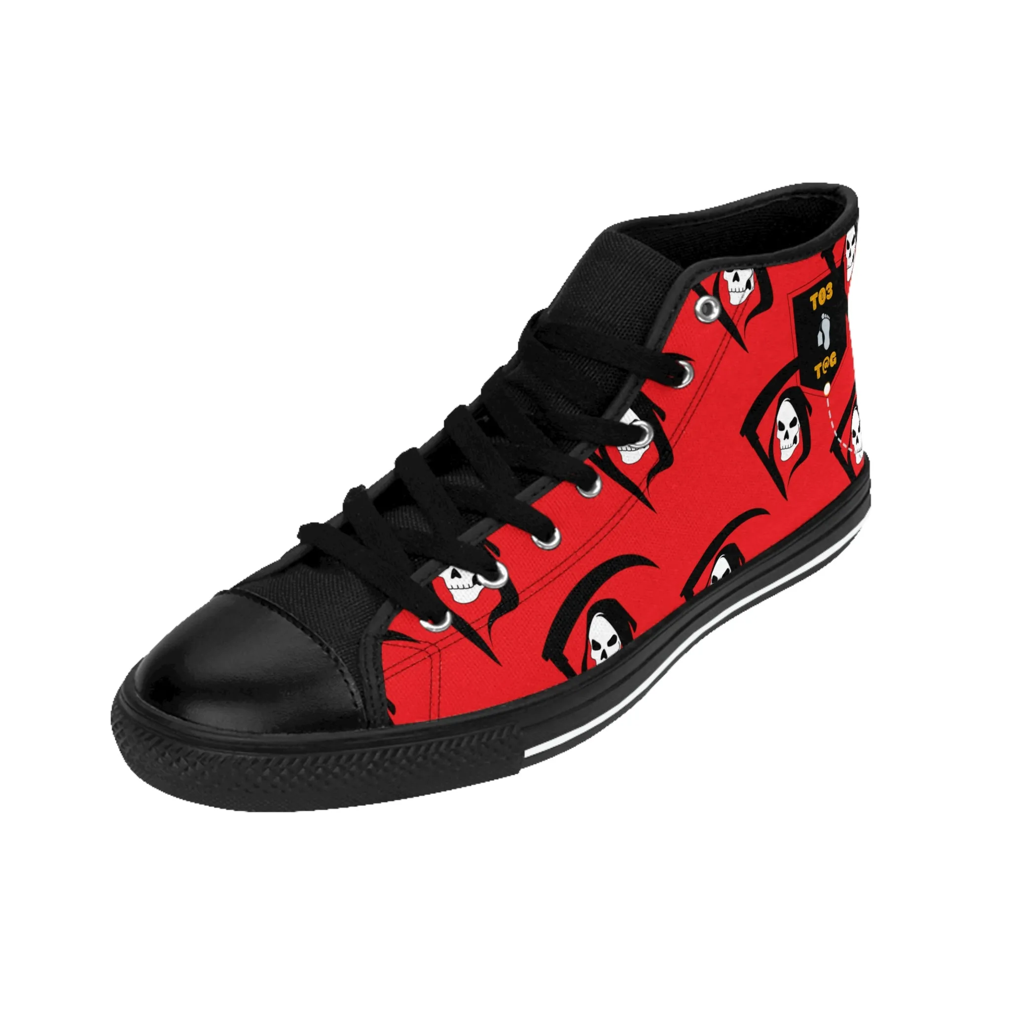 Toe Tag High-top Sneakers BROTHER GRIM SKULLY