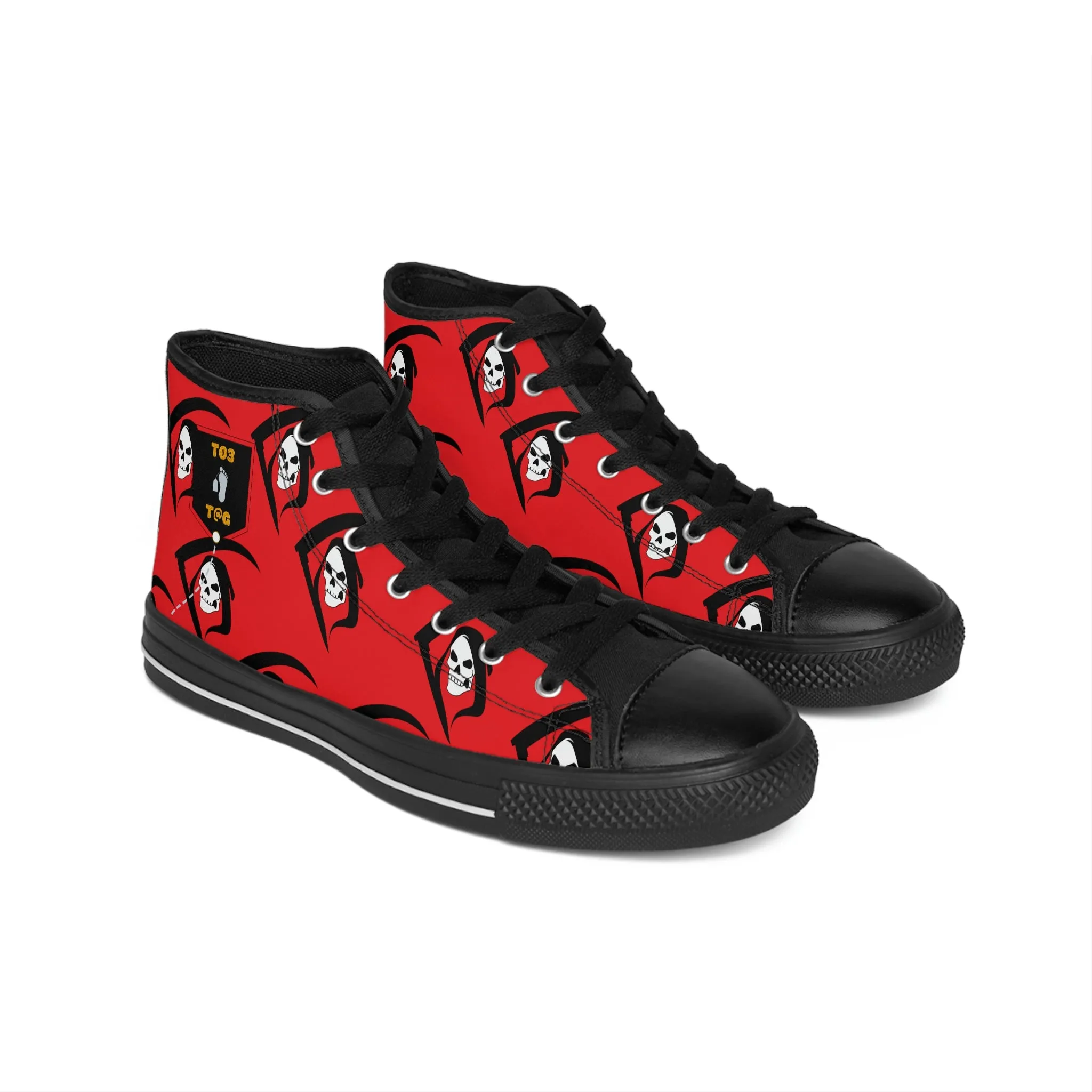 Toe Tag High-top Sneakers BROTHER GRIM SKULLY