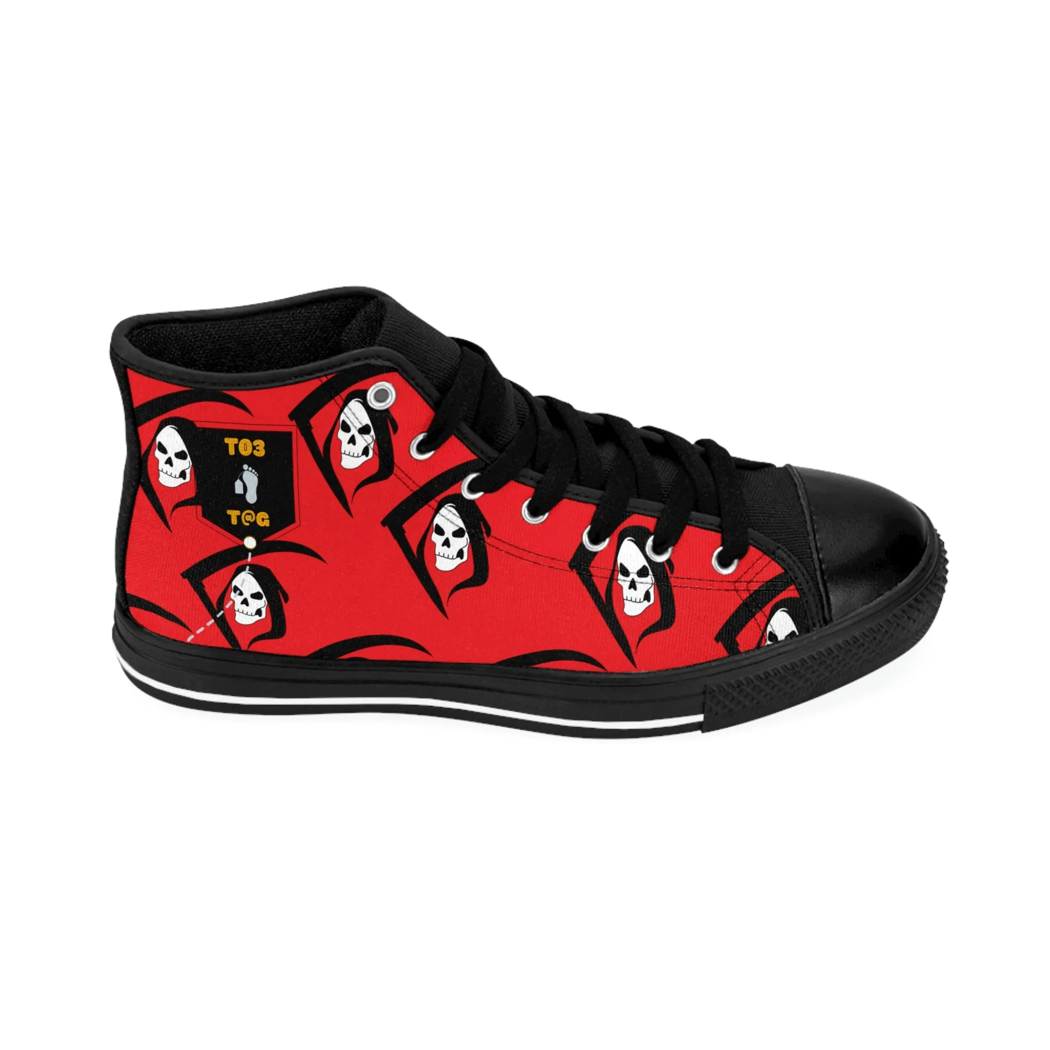 Toe Tag High-top Sneakers BROTHER GRIM SKULLY